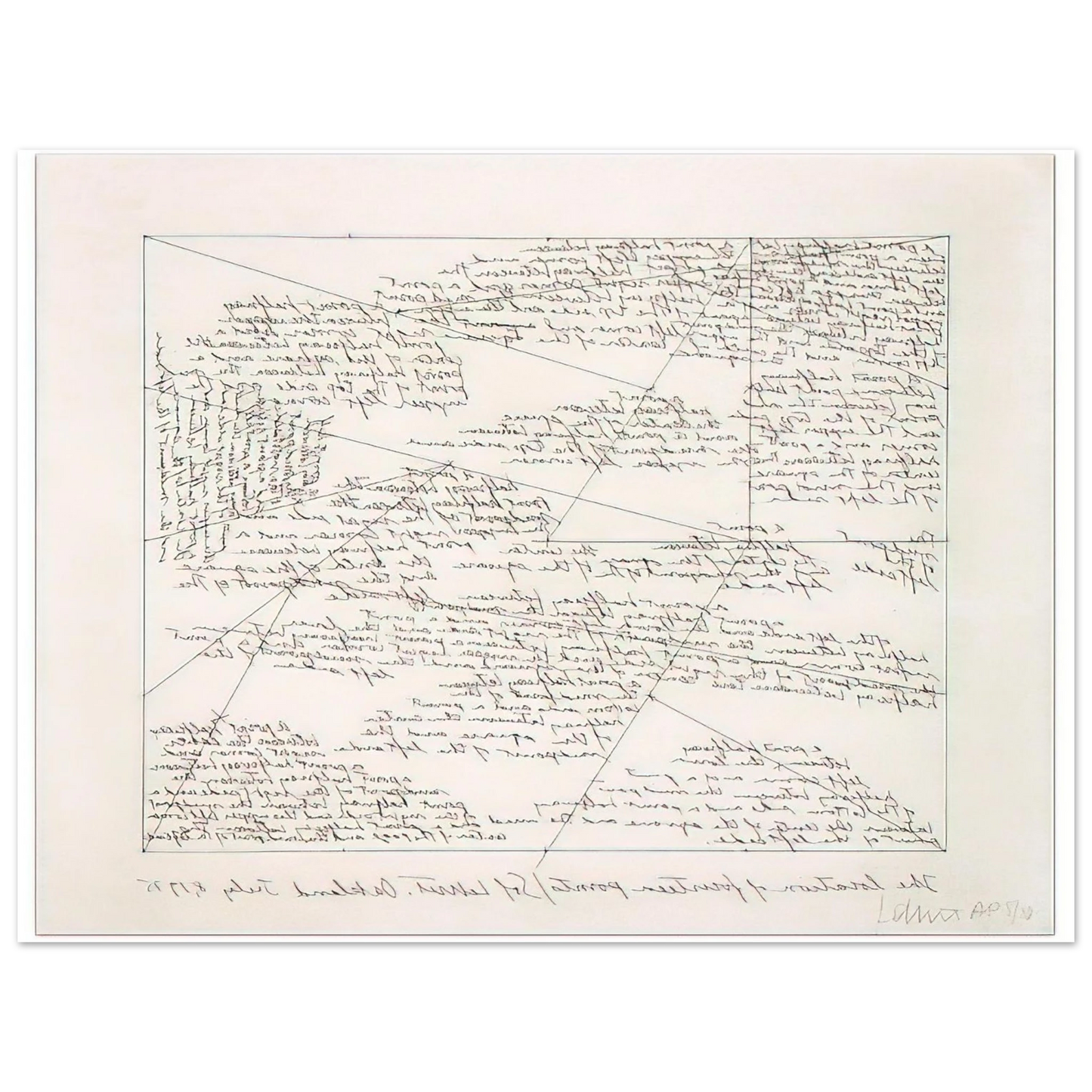 Sol LeWitt - The Location of 14 Points  75x100 cm / 30x40inches Fine Art Poster