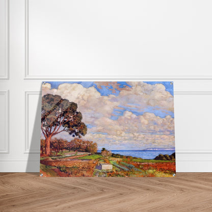 LARGE TREE NEAR THE SEA 1919 - Theo van Rysselberghe Acrylic Print - 70x100 cm / 28x40″ inches