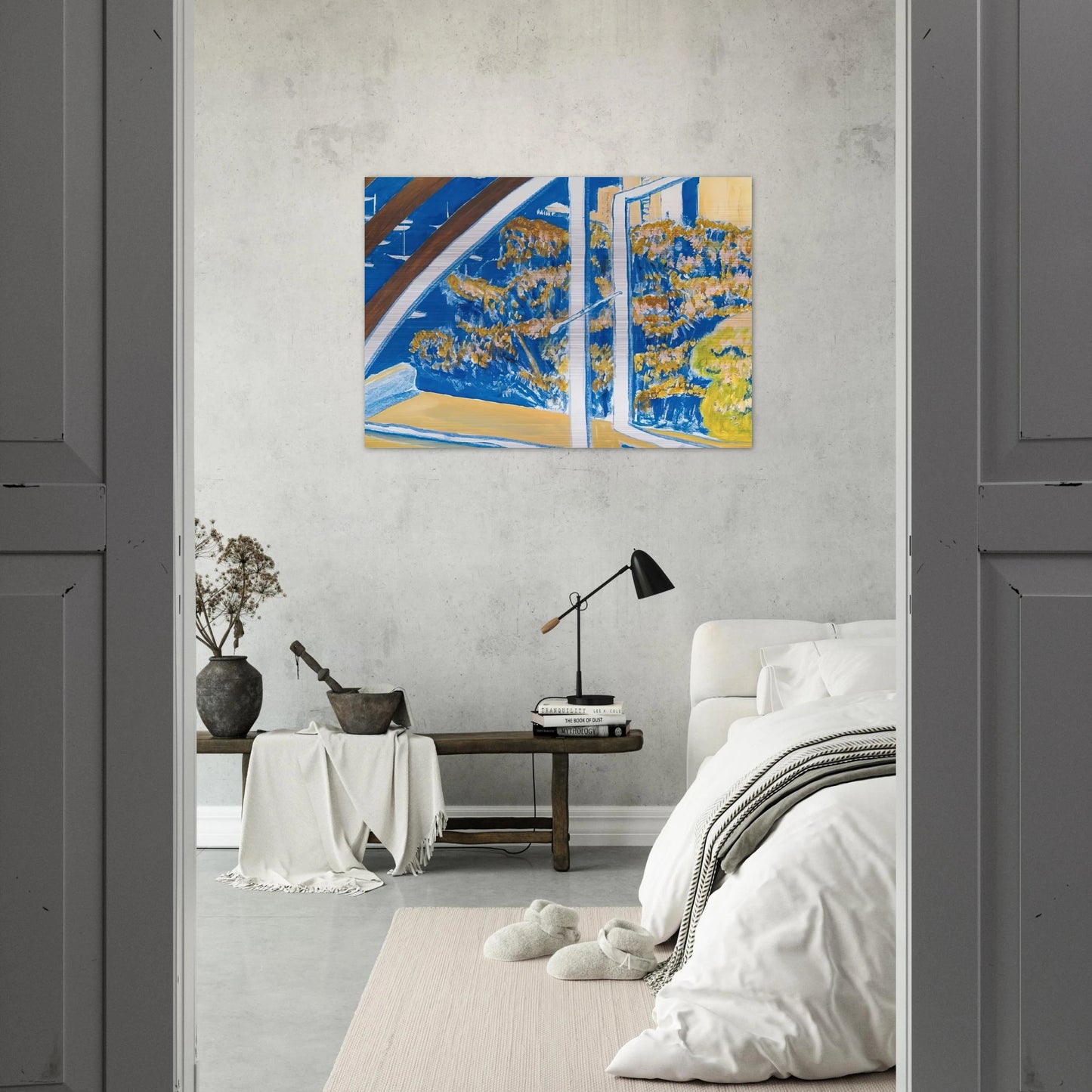 The Window, Lavender Bay - 1980 - Brett Whiteley Brushed Aluminum Print - 70x100 cm / 28x40 inches | Brett Whiteley Aluminum Print | Brett Whiteley Prints