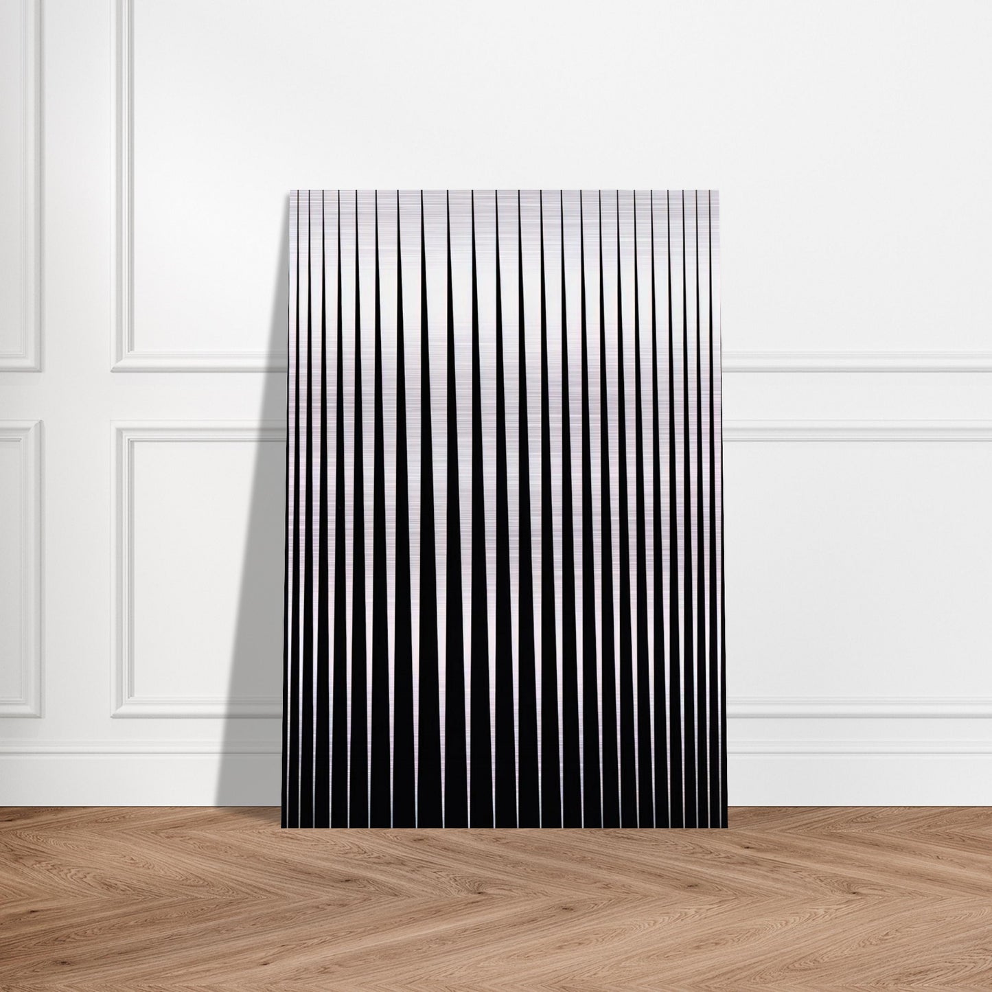BREATHE 1966 - Bridget Riley Brushed Aluminum Print - 70x100 cm / 28x40 inches | Bridget Riley Aluminum Print | Bridget Riley Prints