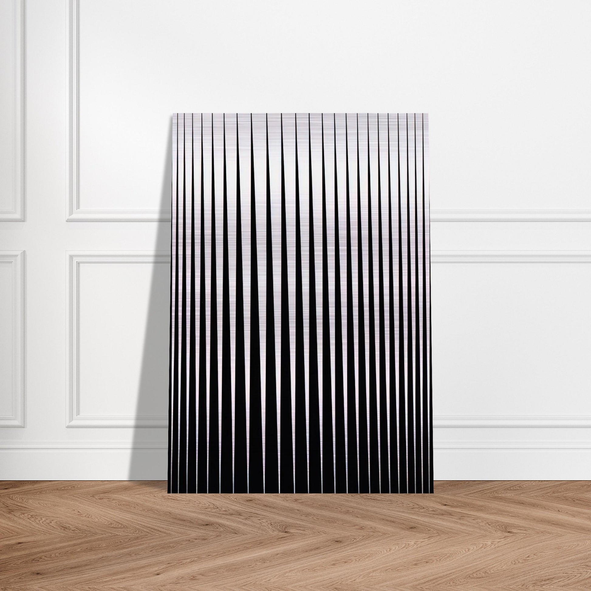 BREATHE 1966 - Bridget Riley Brushed Aluminum Print - 70x100 cm / 28x40 inches | Bridget Riley Aluminum Print | Bridget Riley Prints