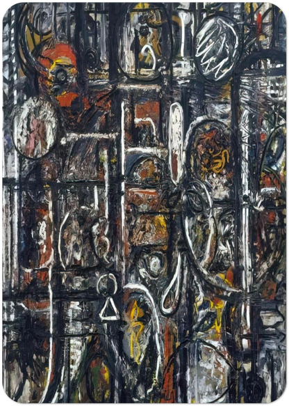 Palimpsest - 1944 By Richard Pousette-Dart Pack of 10 Post Cards | Richard Pousette-Dart Post Cards | A6 (10.5 x 14.8 cm) - 4.1 x 5.8 inches
