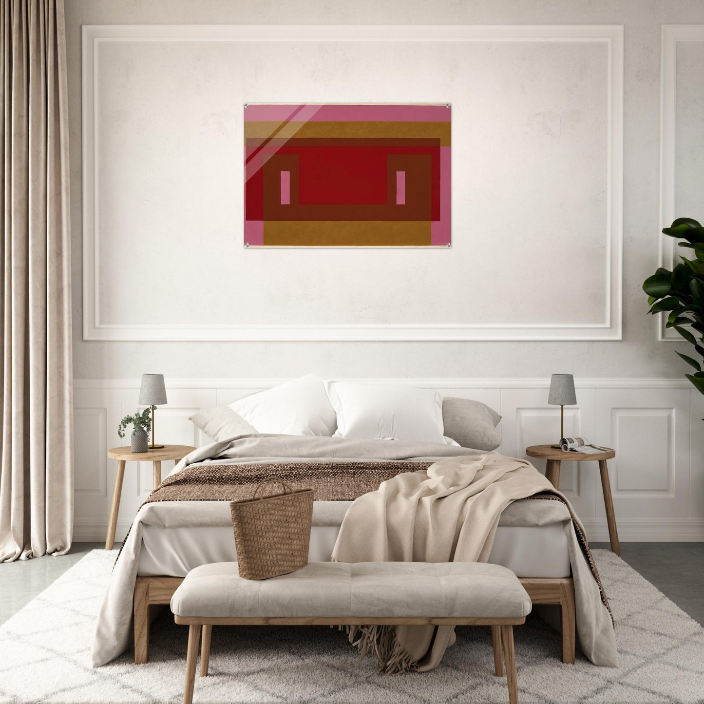 VARIANT ADOBE 1948 1 - Josef Albers Acrylic Print - 70x100 cm / 28x40″ inches | Josef Albers Wall Art | Josef Albers Prints