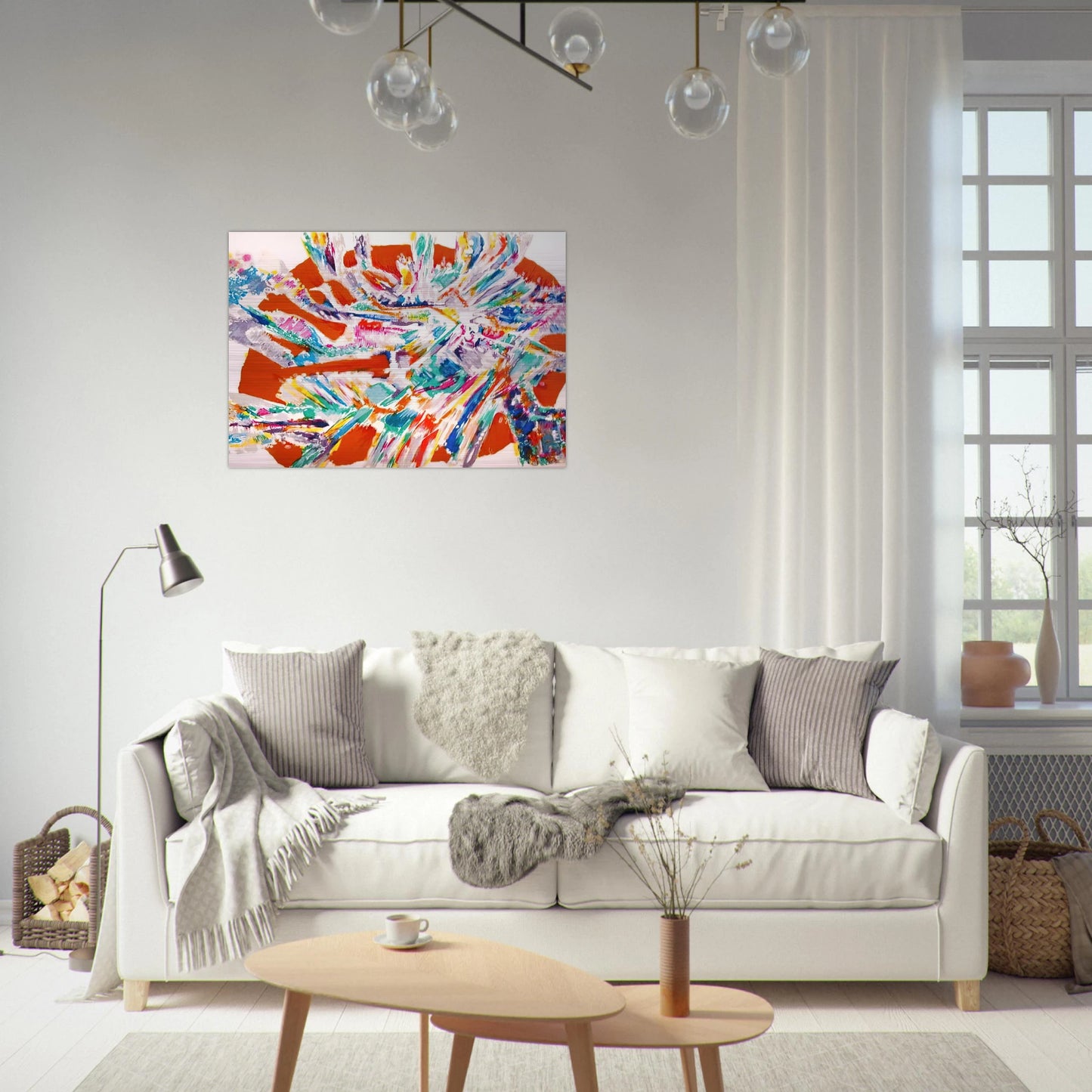 L'Apparition a Marie de Magdala - 1978 - Alfred Manessier Brushed Aluminum Print - 70x100 cm / 28x40 inches | Alfred Manessier Aluminum Print | Alfred Manessier Prints