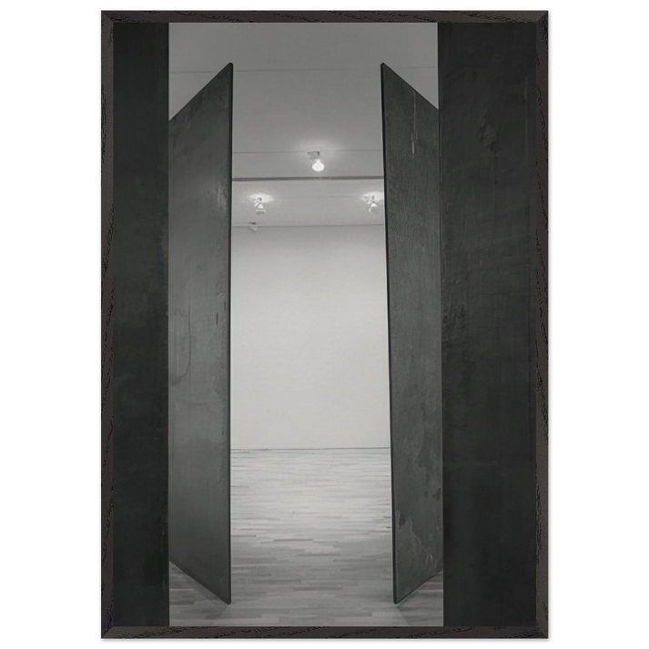 CIRCUIT II 1972 - Richard Serra 70x100 cm / 28x40 inches Framed Art Print – Black Wooden Frame