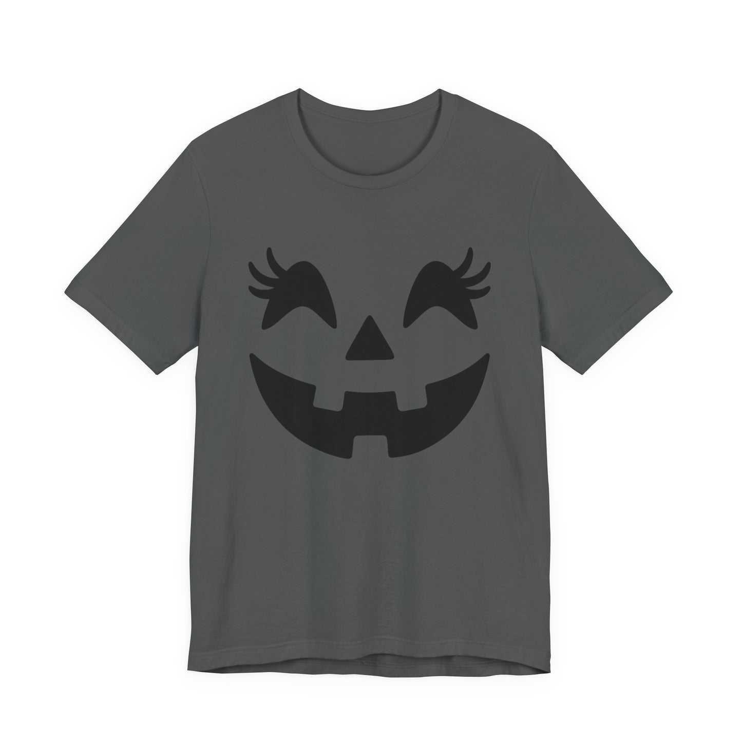 Jack-o'-lantern Gezicht Pompoen Wimpers Halloween Vrouwen Meisjes T-Shirt