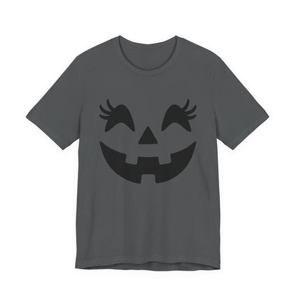 Jack-o'-lantern Gezicht Pompoen Wimpers Halloween Vrouwen Meisjes T-Shirt