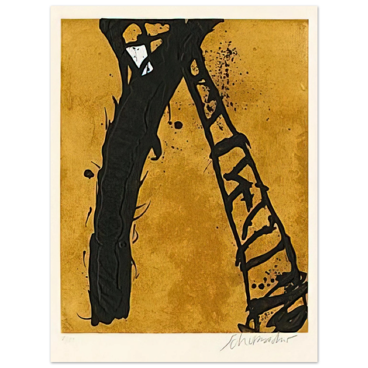 Emil Schumacher - 211990 - 1990  75x100 cm / 30x40inches Fine Art Poster