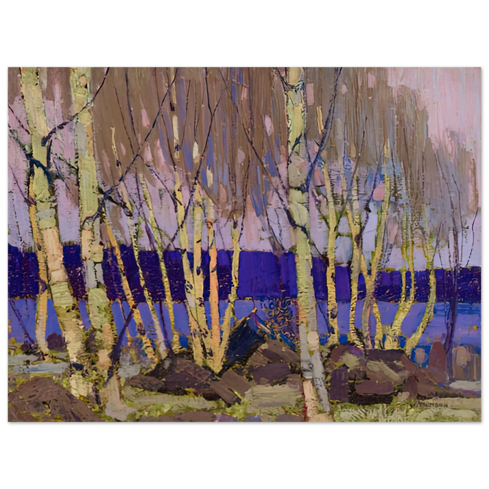 Tom Thomson - EVENING CANOE LAKE 1916  75x100 cm / 30x40inches Fine Art Poster