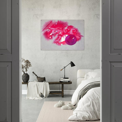 UNTITLED PURPLE CIRCLE - Luis Feito Acrylic Print - 70x100 cm / 28x40″ inches