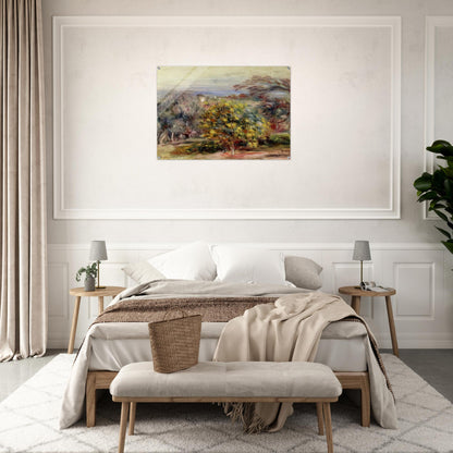 Landscape at Collettes - Pierre-Auguste Renoir Acrylic Print - 70x100 cm / 28x40″ inches | Pierre-Auguste Renoir Wall Art | Pierre-Auguste Renoir Prints