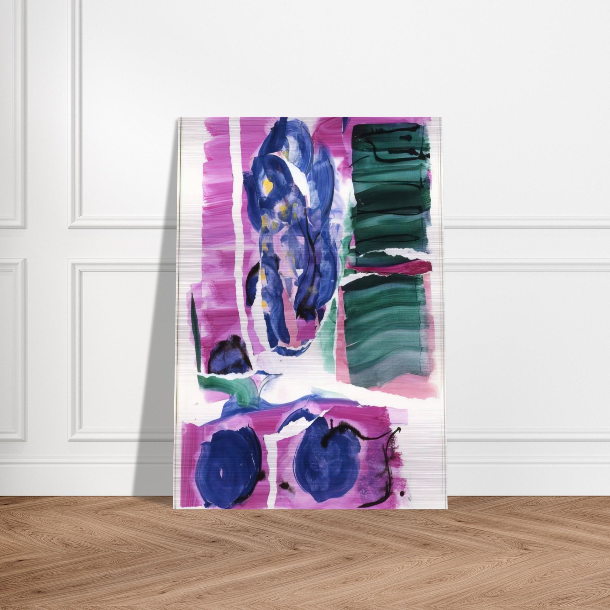 VARIATIONS I ON CLARKS COVE 1962 - Grace Hartigan Brushed Aluminum Print - 70x100 cm / 28x40 inches | Grace Hartigan Aluminum Print | Grace Hartigan Prints