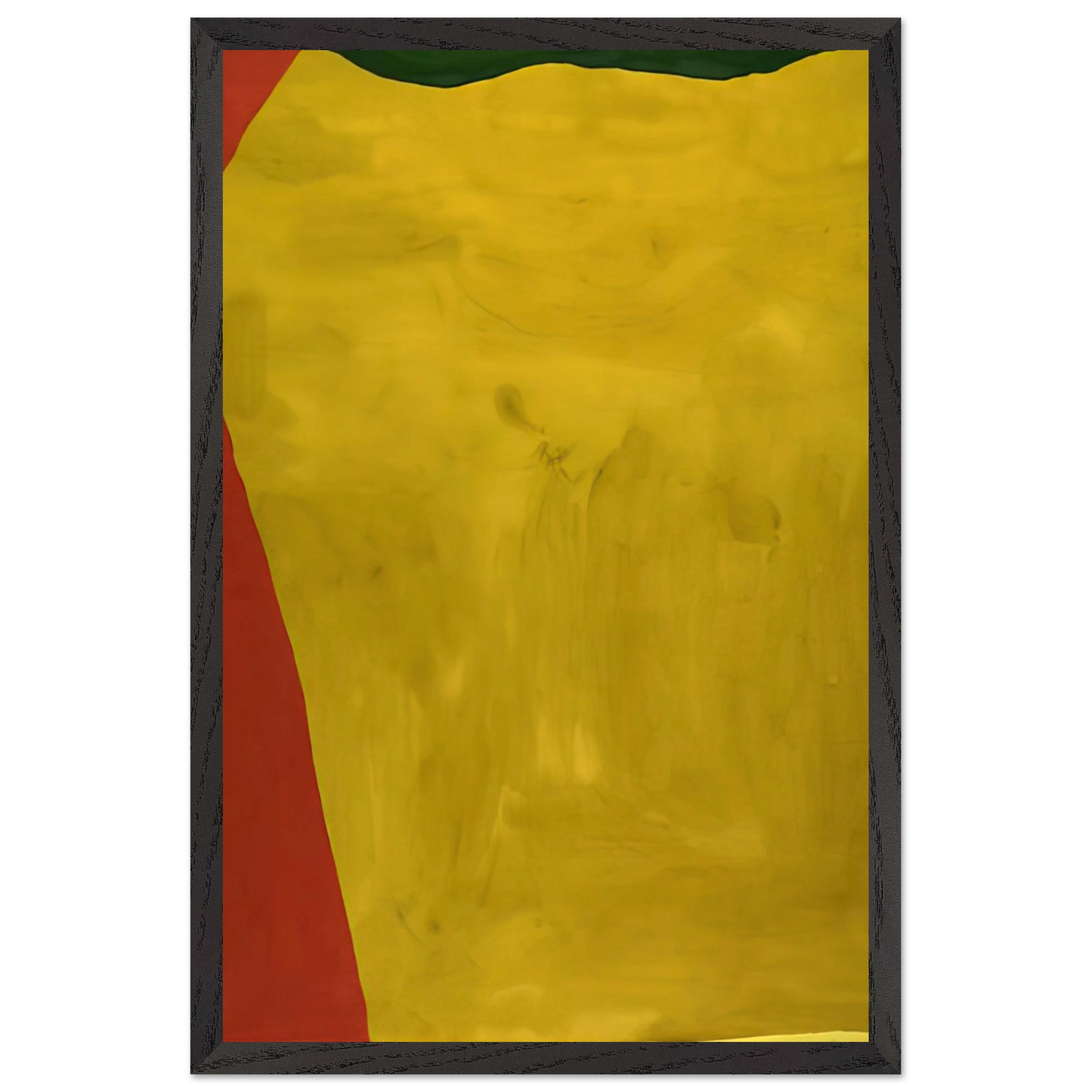 Helen Frankenthaler - Blessing of the Fleet - 1969 Wall art - 28x43  cm / XL (11x17 inches) - Premium Wooden Framed Poster With Fine Art Paper-canvas - Black frame
