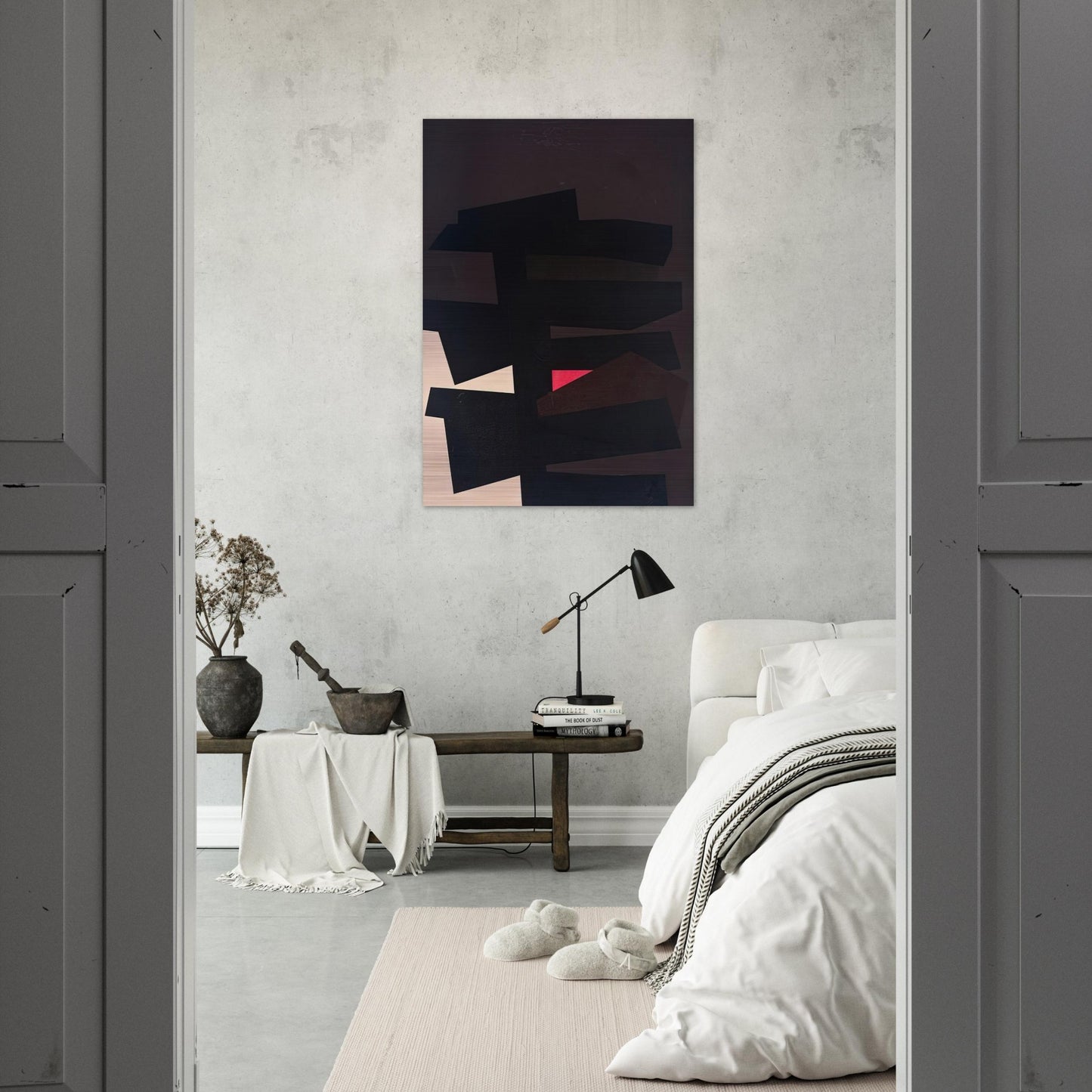 BB #8 - 1962 - Karl Benjamin Brushed Aluminum Print - 70x100 cm / 28x40 inches | Karl Benjamin Aluminum Print | Karl Benjamin Prints