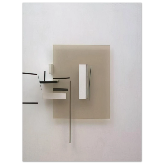 Victor Pasmore - Synthetic Construction White and Black - 1966  75x100 cm / 30x40inches Fine Art Poster