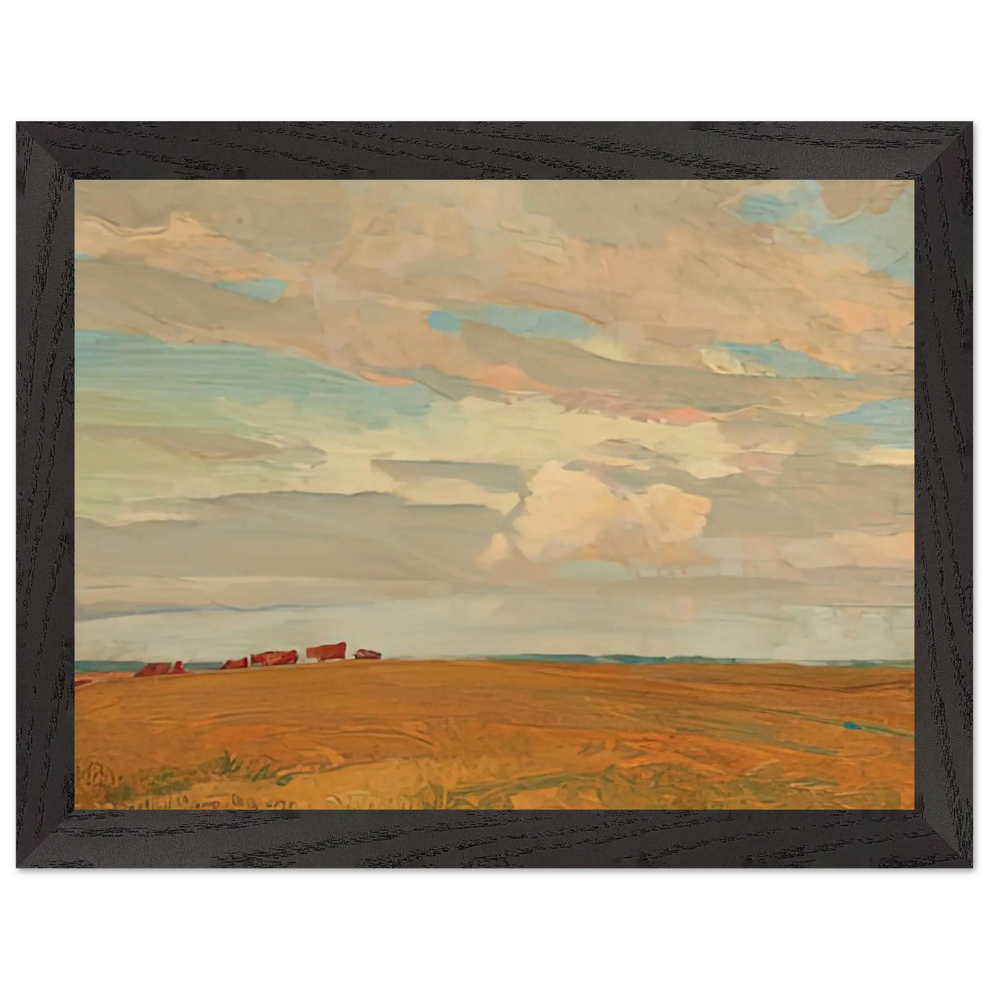 Maynard Dixon - PRAIRIE SAND HILL CAMP MAY 1921 1921 Wall art - 21x29.7 cm / 8x12" - Premium Wooden Framed Poster With Fine Art Paper - White frame