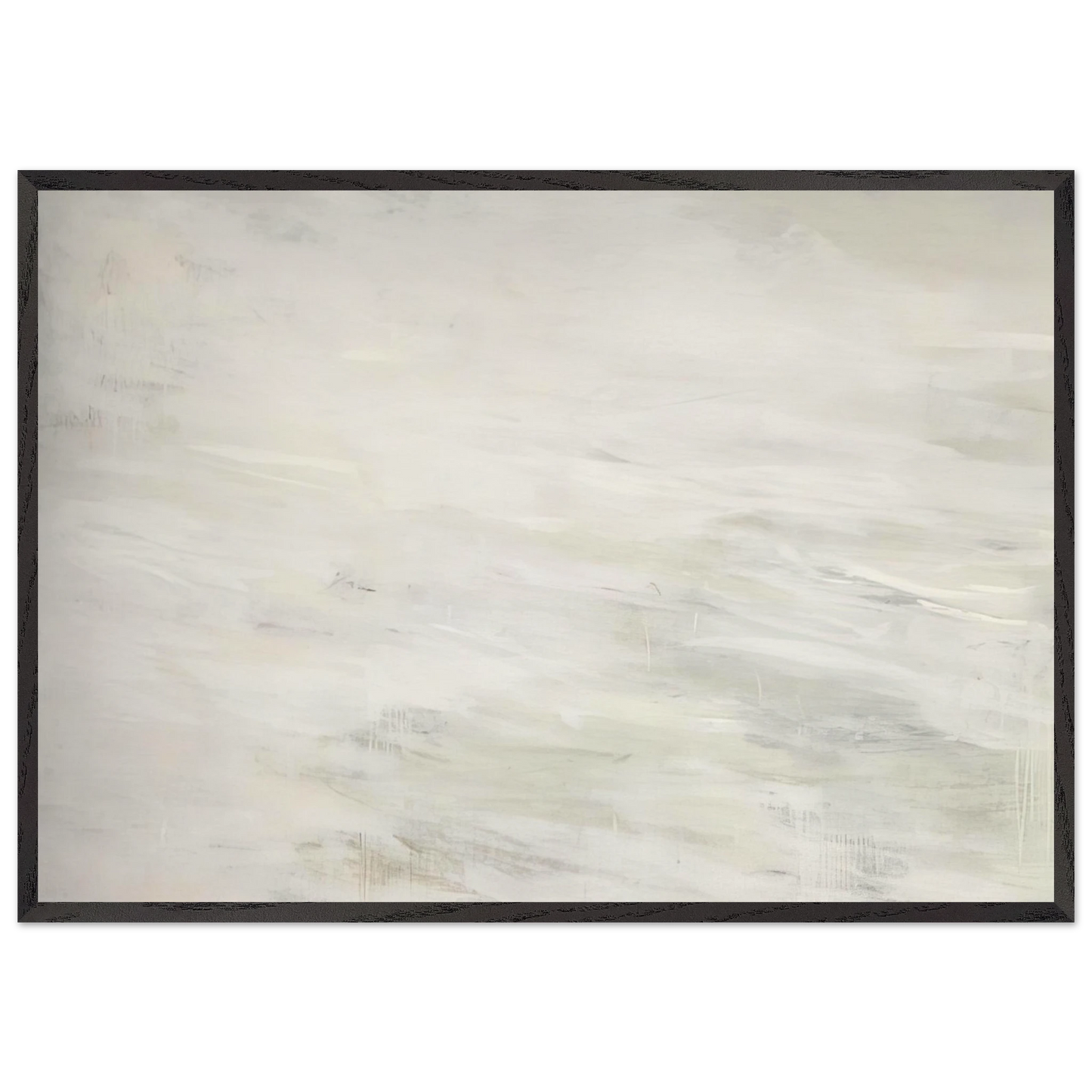 Hero and Leandro  A Painting in Four Parts  Part III - Cy Twombly 70x100 cm / 28x40 inches Framed Art Print – Black Wooden Frame