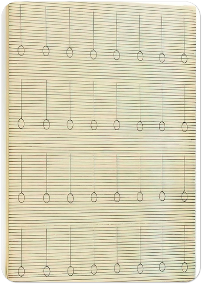 Drops By Agnes Martin Pack of 10 Post Cards | Agnes Martin Post Cards | A6 (10.5 x 14.8 cm) - 4.1 x 5.8 inches