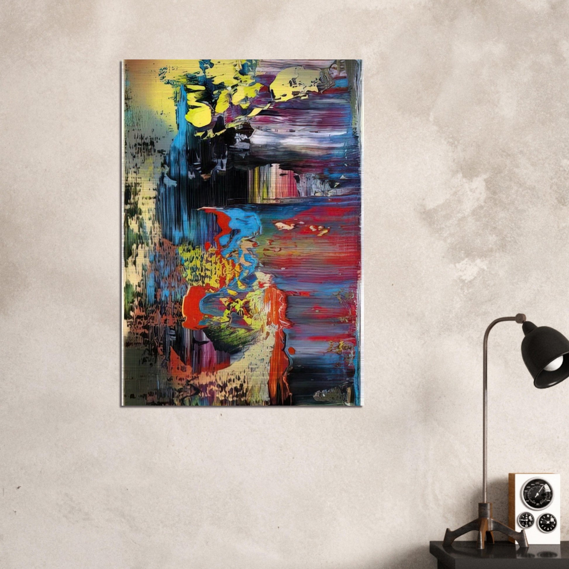 ABSTRACT PICTURE 1 - Gerhard Richter Brushed Aluminum Print - 70x100 cm / 28x40 inches | Gerhard Richter Aluminum Print | Gerhard Richter Prints