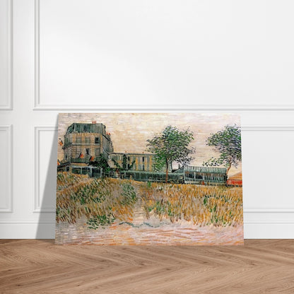 The Restaurant de la Sirene at Asnieres - Vincent van Gogh Brushed Aluminum Print - 70x100 cm / 28x40 inches | Vincent van Gogh Aluminum Print | Vincent van Gogh Prints