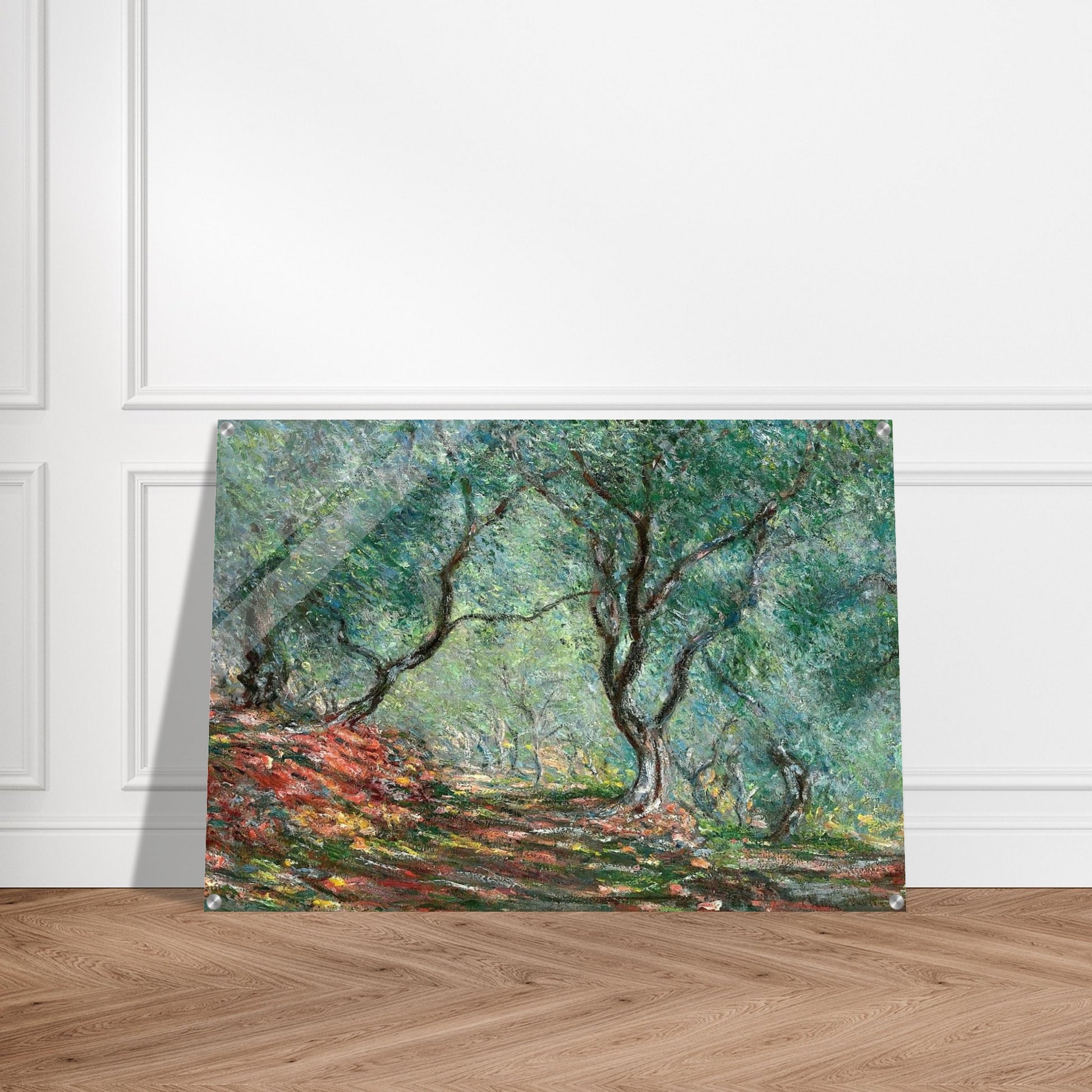 Olive Tree Wood in the Moreno Garden - claude monet Acrylic Print - 70x100 cm / 28x40″ inches | claude monet Wall Art | claude monet Prints