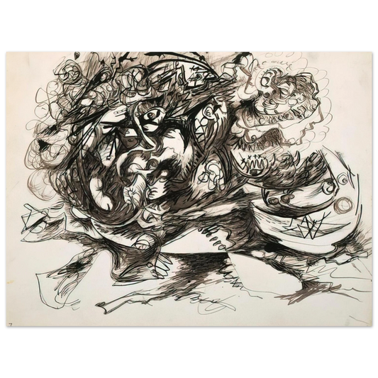 Jackson Pollock - UNTITLED O CONNOR THAW 771  75x100 cm / 30x40inches Fine Art Poster