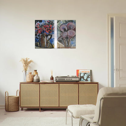 Still Life - Expressionism - Natalia Goncharova Brushed Aluminum Print - 70x100 cm / 28x40 inches | Natalia Goncharova Aluminum Print | Natalia Goncharova Prints