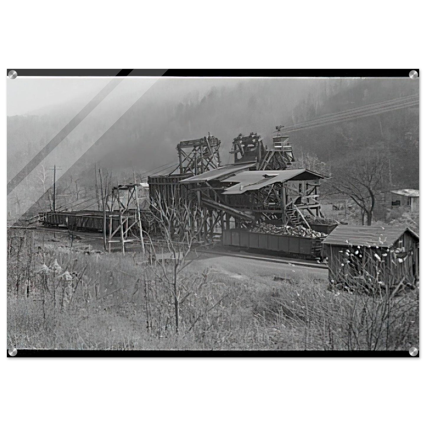 LOADING RECENTLY MINED COAL IN JENKINS 1935 - Ben Shahn Acrylic Print - 70x100 cm / 28x40″ inches
