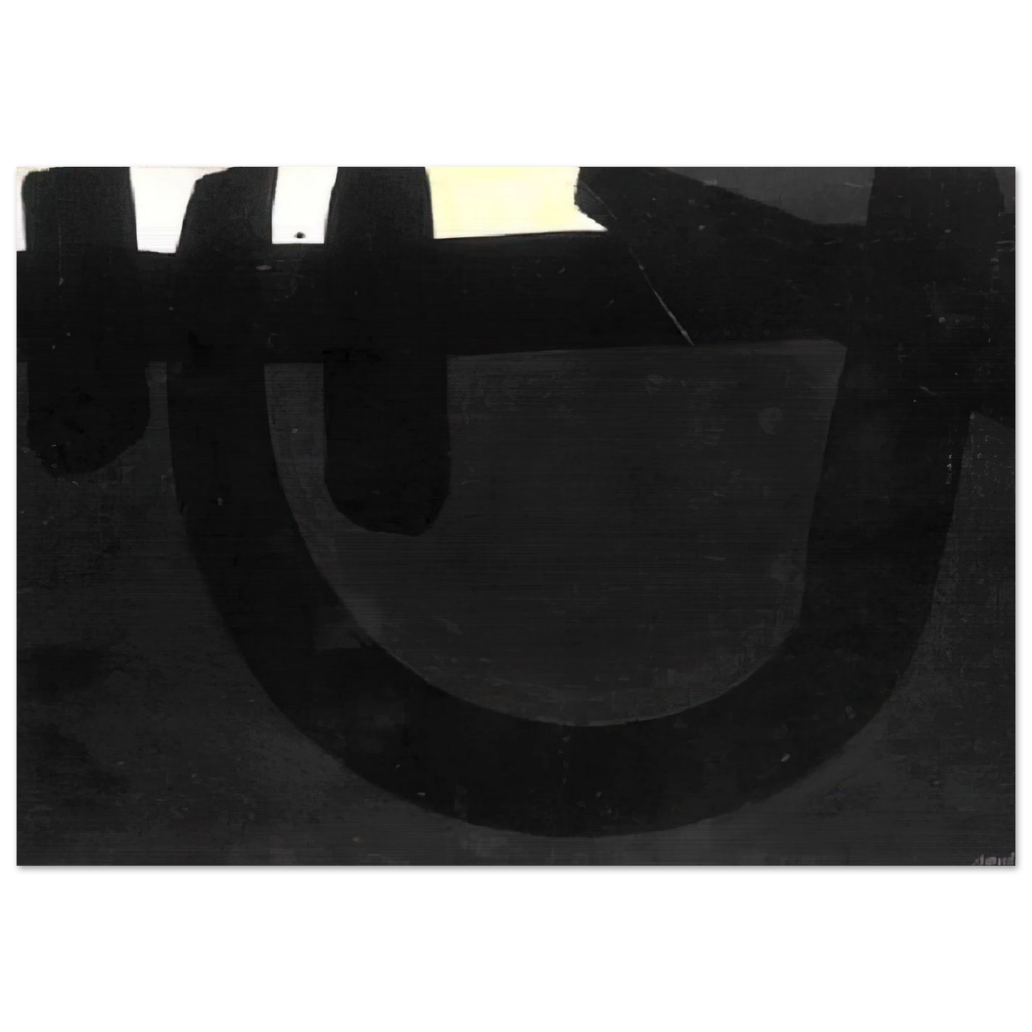 Peinture 8 août 1974 - 1974 - Pierre Soulages Brushed Aluminum Print - 70x100 cm / 28x40 inches | Pierre Soulages Aluminum Print | Pierre Soulages Prints