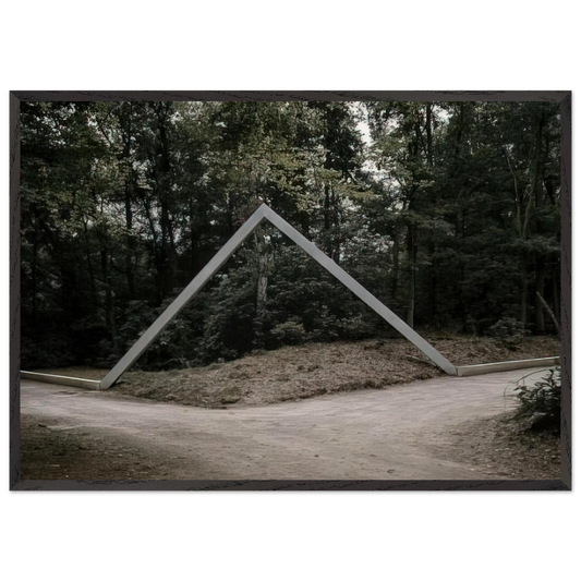 La plate-bande - 1988 - Francois Morellet 70x100 cm / 28x40 inches Framed Art Print – Black Wooden Frame