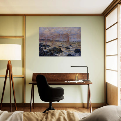 The Nets - claude monet Brushed Aluminum Print - 70x100 cm / 28x40 inches | claude monet Aluminum Print | claude monet Prints