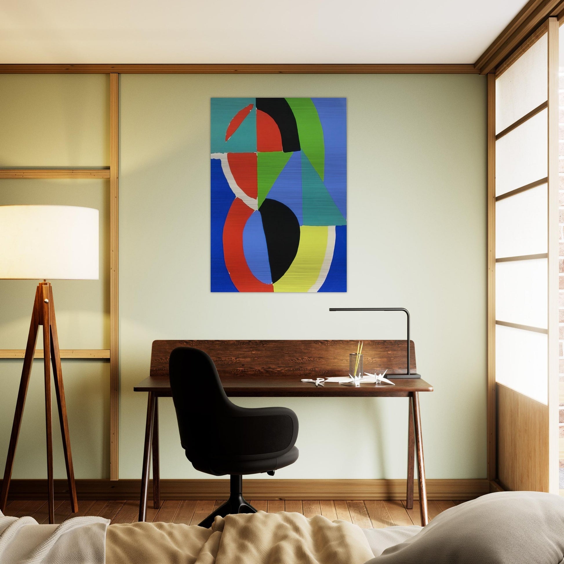 COMPOSITION 2 - Sonia Delaunay Brushed Aluminum Print - 70x100 cm / 28x40 inches | Sonia Delaunay Aluminum Print | Sonia Delaunay Prints