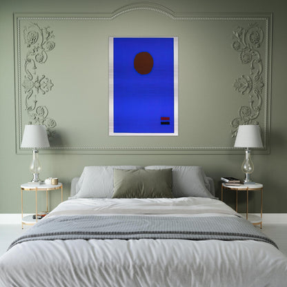Blue Night - 1970 - Adolph Gottlieb Brushed Aluminum Print - 70x100 cm / 28x40 inches | Adolph Gottlieb Aluminum Print | Adolph Gottlieb Prints