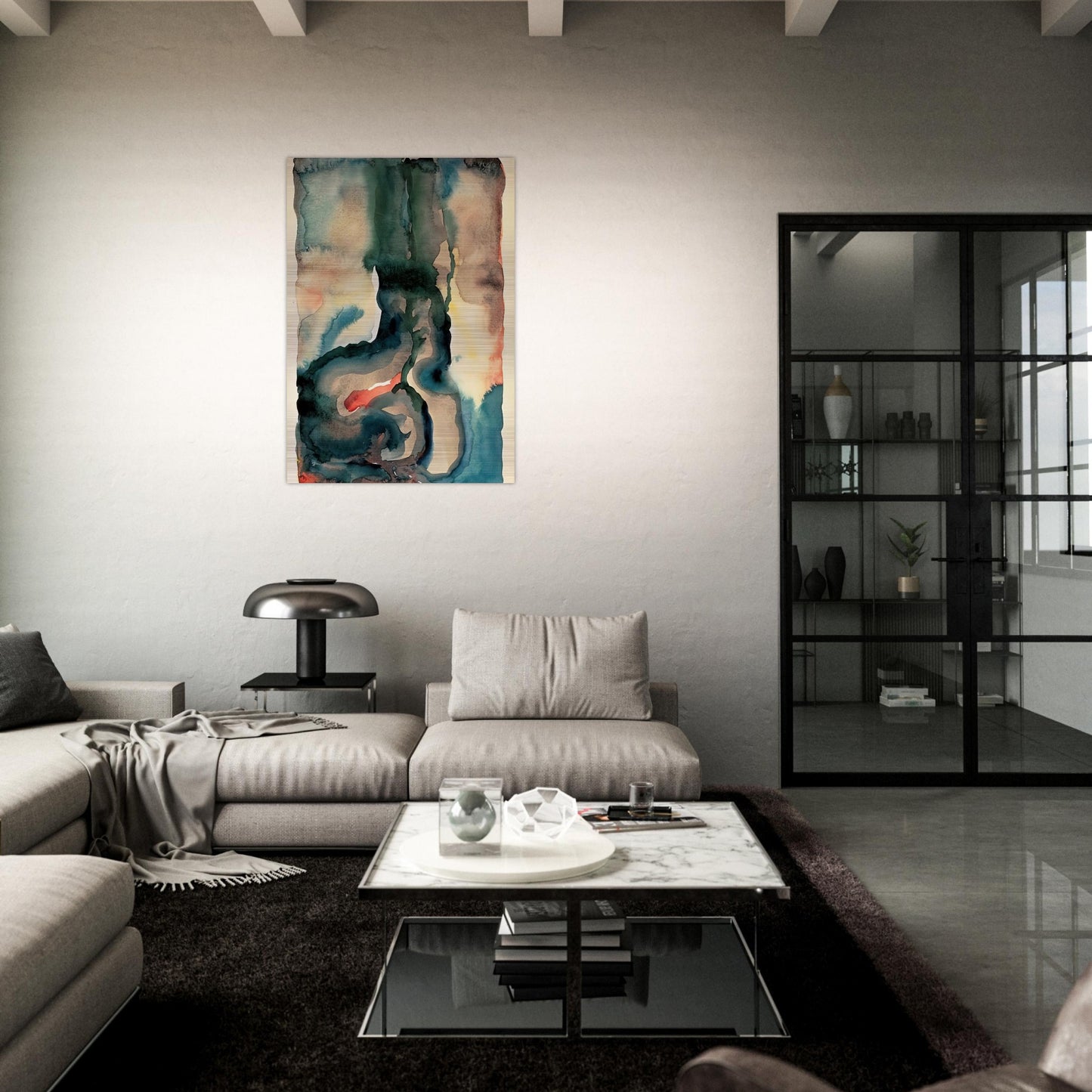 Portrait No. III - Georgia O'Keeffe Brushed Aluminum Print - 70x100 cm / 28x40 inches | Georgia O'Keeffe Aluminum Print | Georgia O'Keeffe Prints