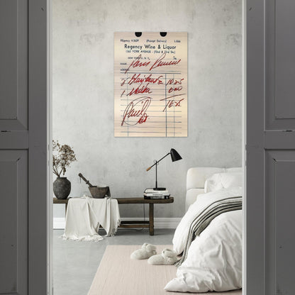 Paris Review Poster - Andy Warhol Brushed Aluminum Print - 70x100 cm / 28x40 inches | Andy Warhol Aluminum Print | Andy Warhol Prints
