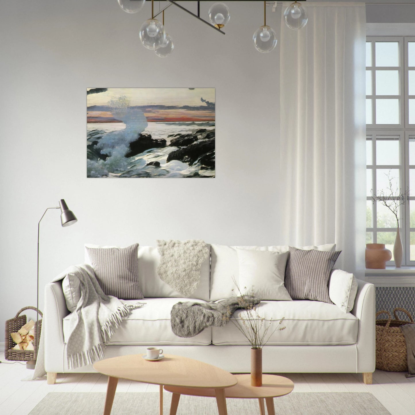 WEST POINT PROUT S NECK - Winslow Homer Brushed Aluminum Print - 70x100 cm / 28x40 inches | Winslow Homer Aluminum Print | Winslow Homer Prints