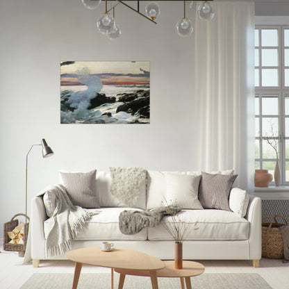 WEST POINT PROUT S NECK - Winslow Homer Brushed Aluminum Print - 70x100 cm / 28x40 inches | Winslow Homer Aluminum Print | Winslow Homer Prints