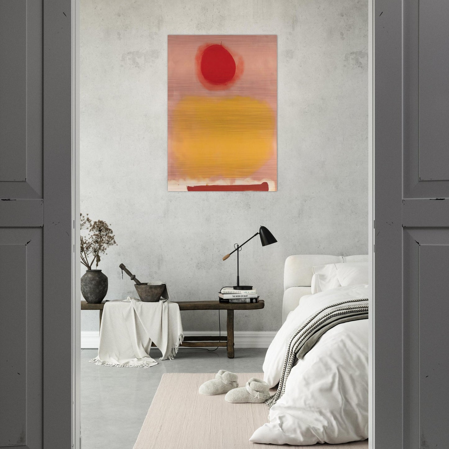 Amorphous - 1973 - Adolph Gottlieb Brushed Aluminum Print - 70x100 cm / 28x40 inches | Adolph Gottlieb Aluminum Print | Adolph Gottlieb Prints
