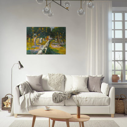 ORCHARD AT LLANE CADAQUES 1920 - Salvador Dali Brushed Aluminum Print - 70x100 cm / 28x40 inches | Salvador Dali Aluminum Print | Salvador Dali Prints