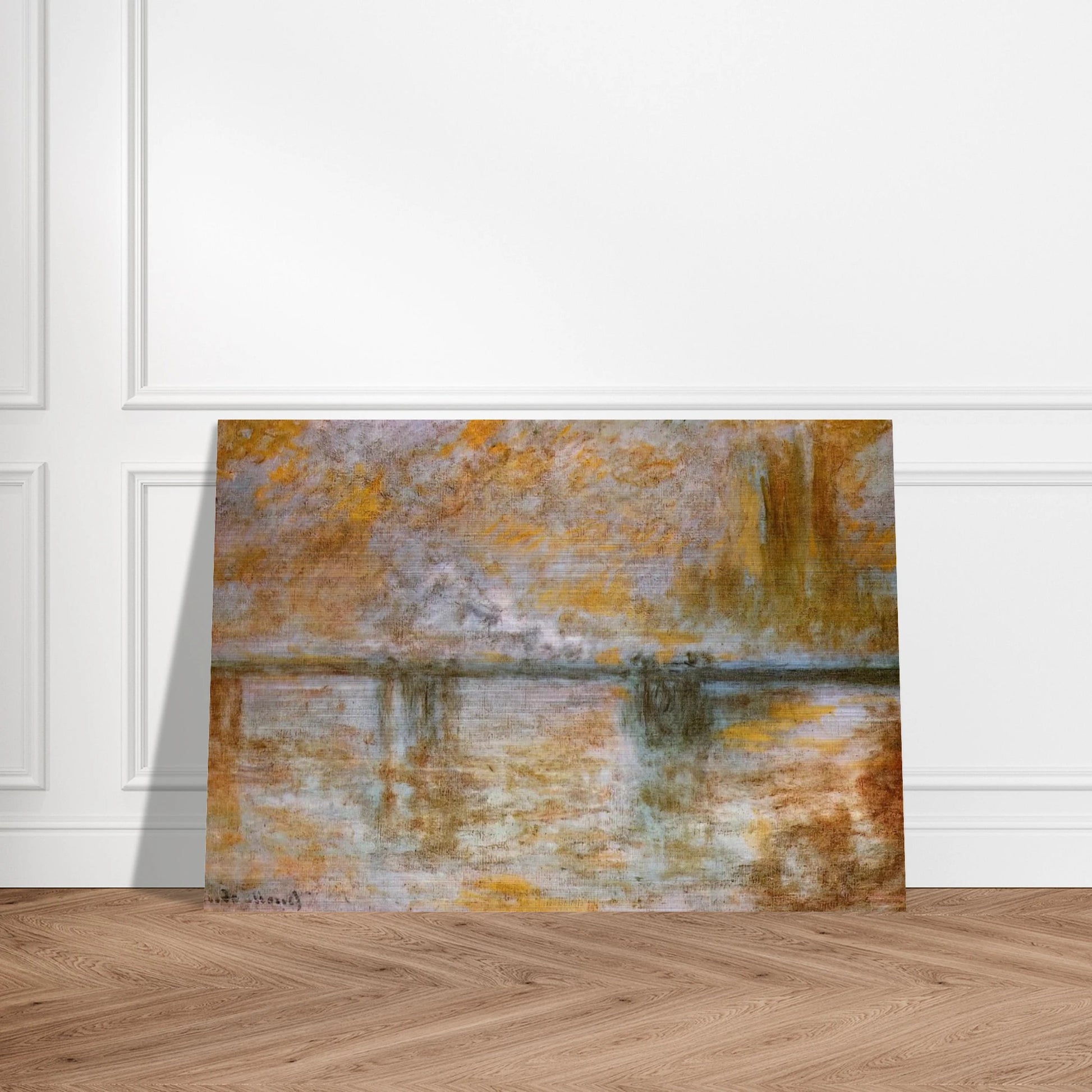 Charing Cross Bridge 3 - claude monet Brushed Aluminum Print - 70x100 cm / 28x40 inches | claude monet Aluminum Print | claude monet Prints