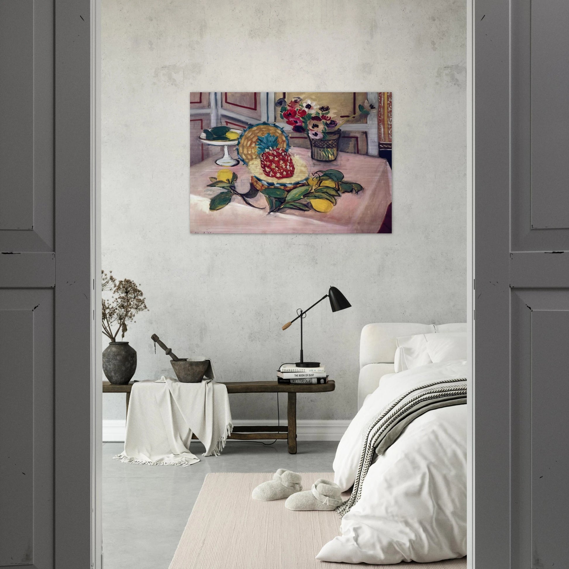 STILL LIFE WITH PINEAPPLES 1 - Henri Matisse Brushed Aluminum Print - 70x100 cm / 28x40 inches | Henri Matisse Aluminum Print | Henri Matisse Prints