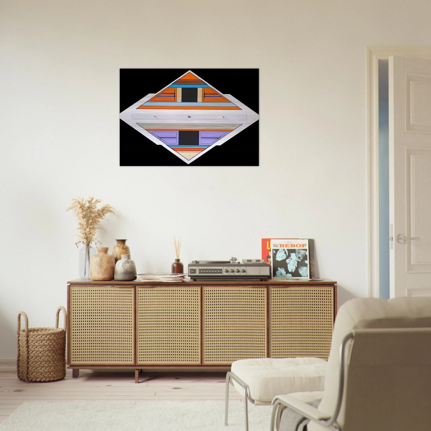 Elan - 1989 - Carmelo Arden Quin Brushed Aluminum Print - 70x100 cm / 28x40 inches | Carmelo Arden Quin Aluminum Print | Carmelo Arden Quin Prints