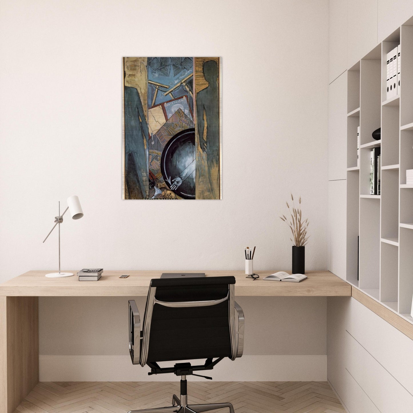 FALL - Jasper Johns Brushed Aluminum Print - 70x100 cm / 28x40 inches | Jasper Johns Aluminum Print | Jasper Johns Prints