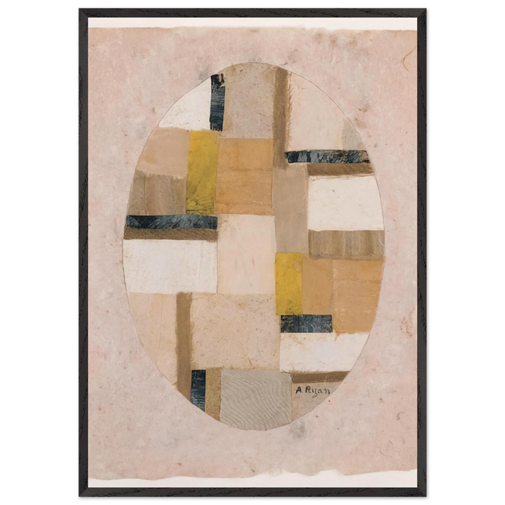 Number 456 - Abstract Expressionism - Anne Ryan 70x100 cm / 28x40 inches Framed Art Print – Black Wooden Frame