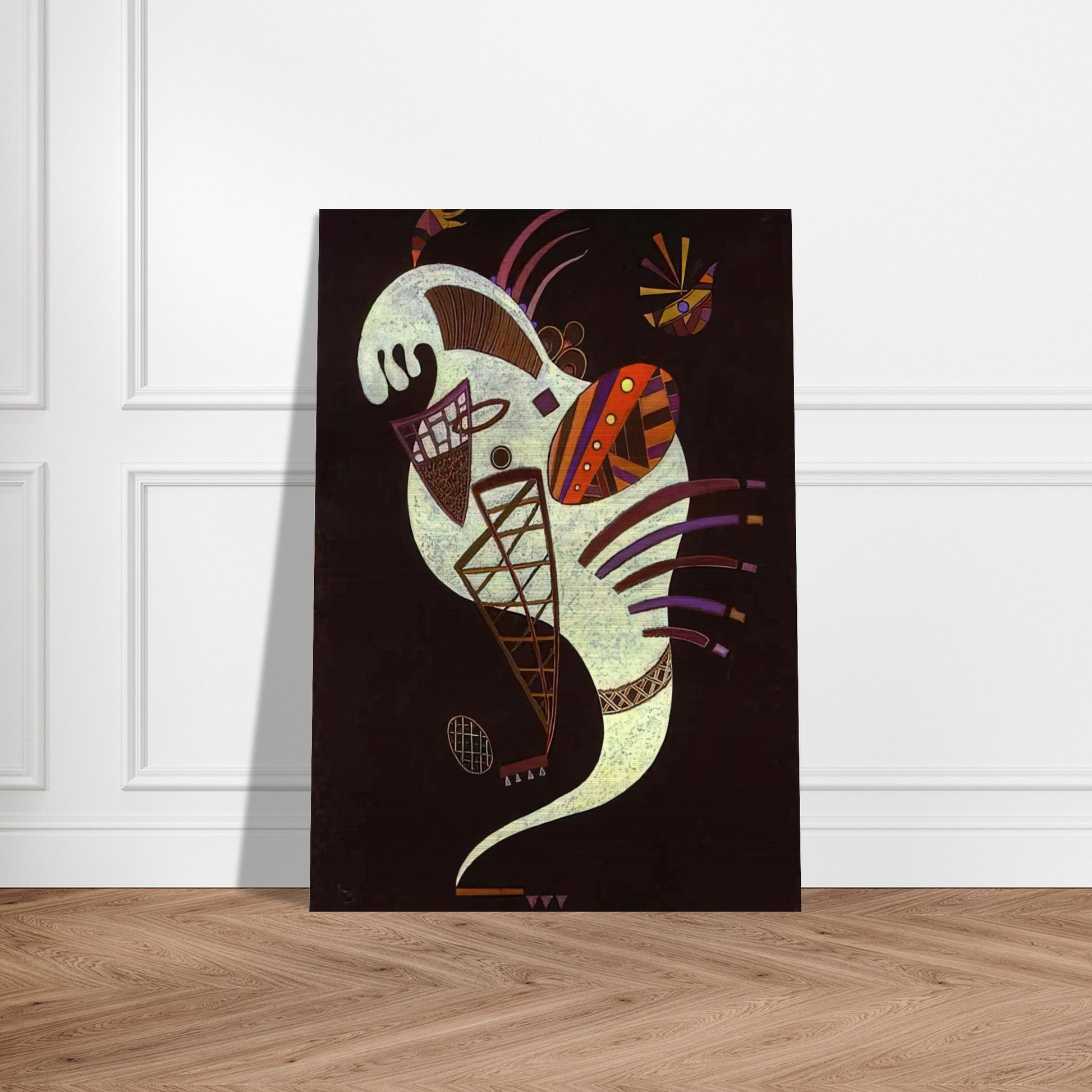 WHITE FIGURE 1943 - Wassily Kandinsky Brushed Aluminum Print - 70x100 cm / 28x40 inches | Wassily Kandinsky Aluminum Print | Wassily Kandinsky Prints