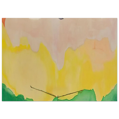 Helen Frankenthaler - Boulevard - 1973 Wall art - 13x18 cm / 5x7 Inches - Premium Wooden Framed Poster With Fine Art Paper - Black frame