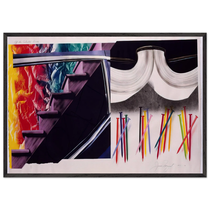 Off the Continental Divide - James Rosenquist 70x100 cm / 28x40 inches Framed Art Print – Black Wooden Frame