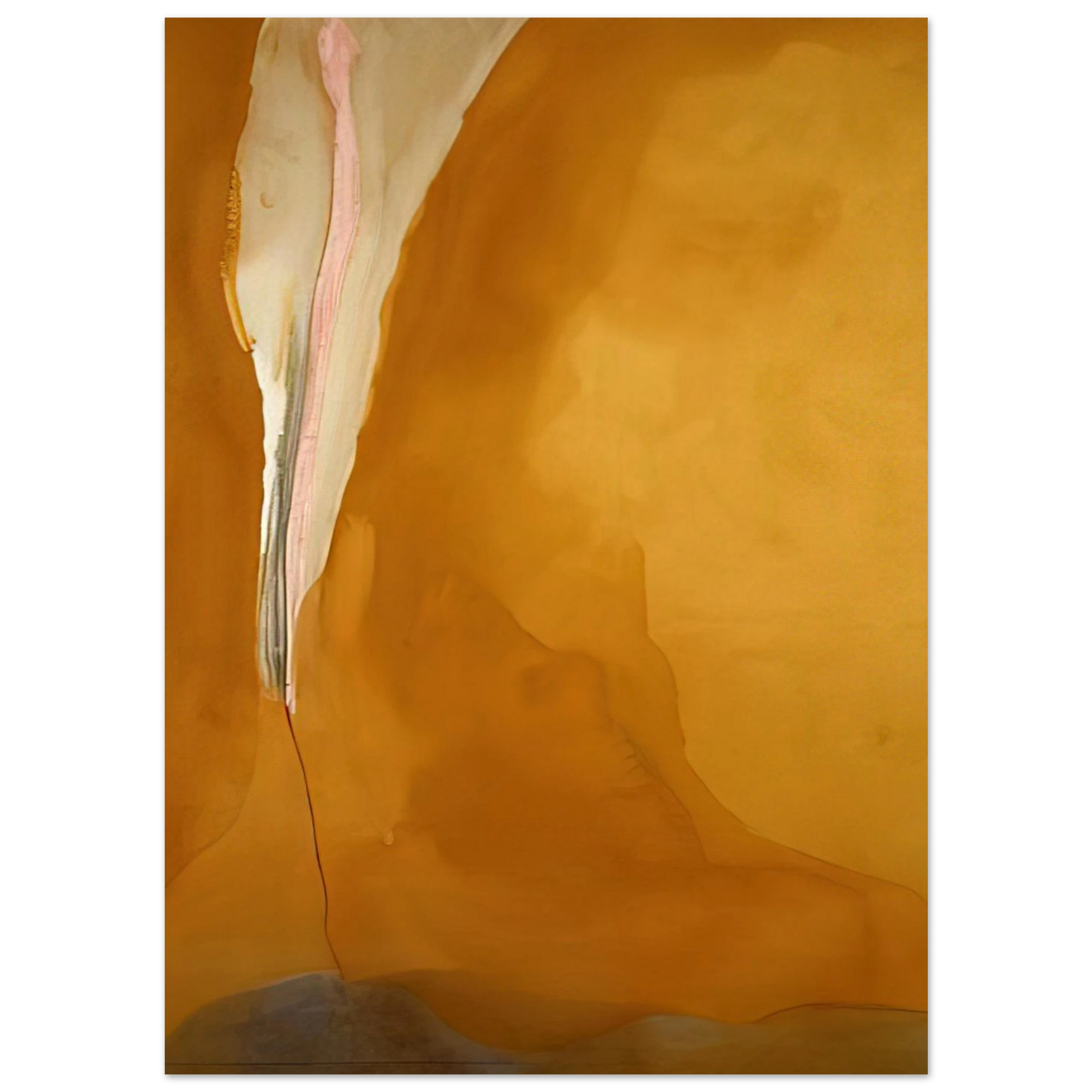 Helen Frankenthaler - Coral Wedge - 1972 Wall art - 20x25 cm / 8x10 inches - Premium Wooden Framed Poster With Fine Art Paper-canvas - Wood frame