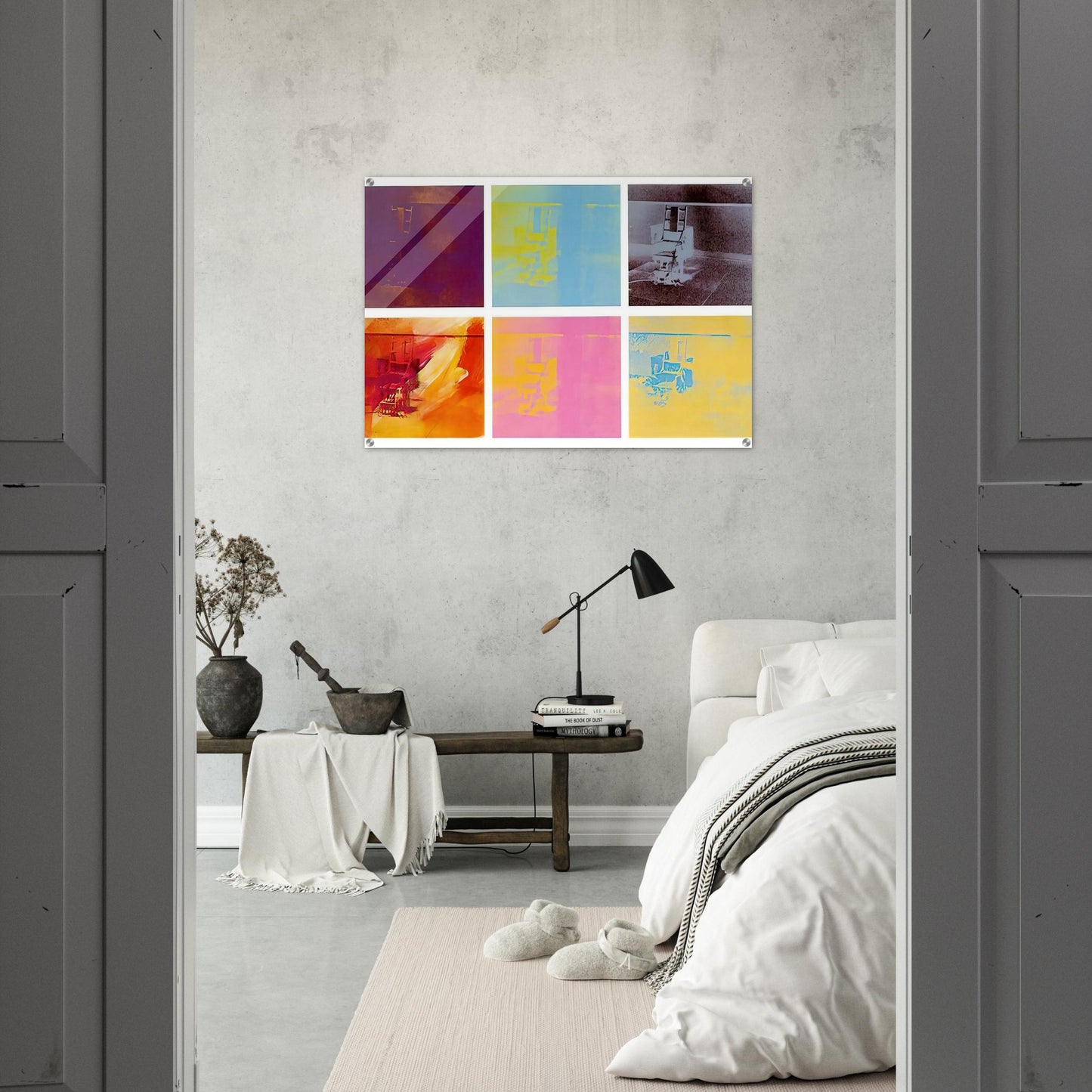 Electric Chair - Andy Warhol Acrylic Print - 70x100 cm / 28x40″ inches | Andy Warhol Wall Art | Andy Warhol Prints