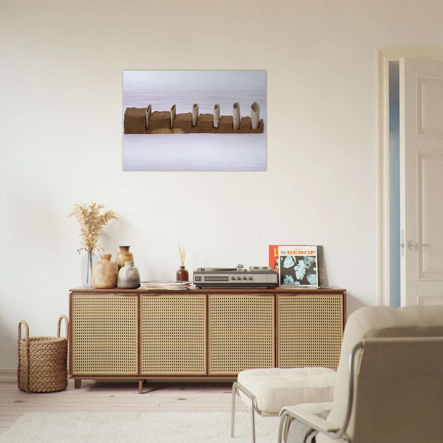UNTITLED 1968 - Eva Hesse Brushed Aluminum Print - 70x100 cm / 28x40 inches | Eva Hesse Aluminum Print | Eva Hesse Prints